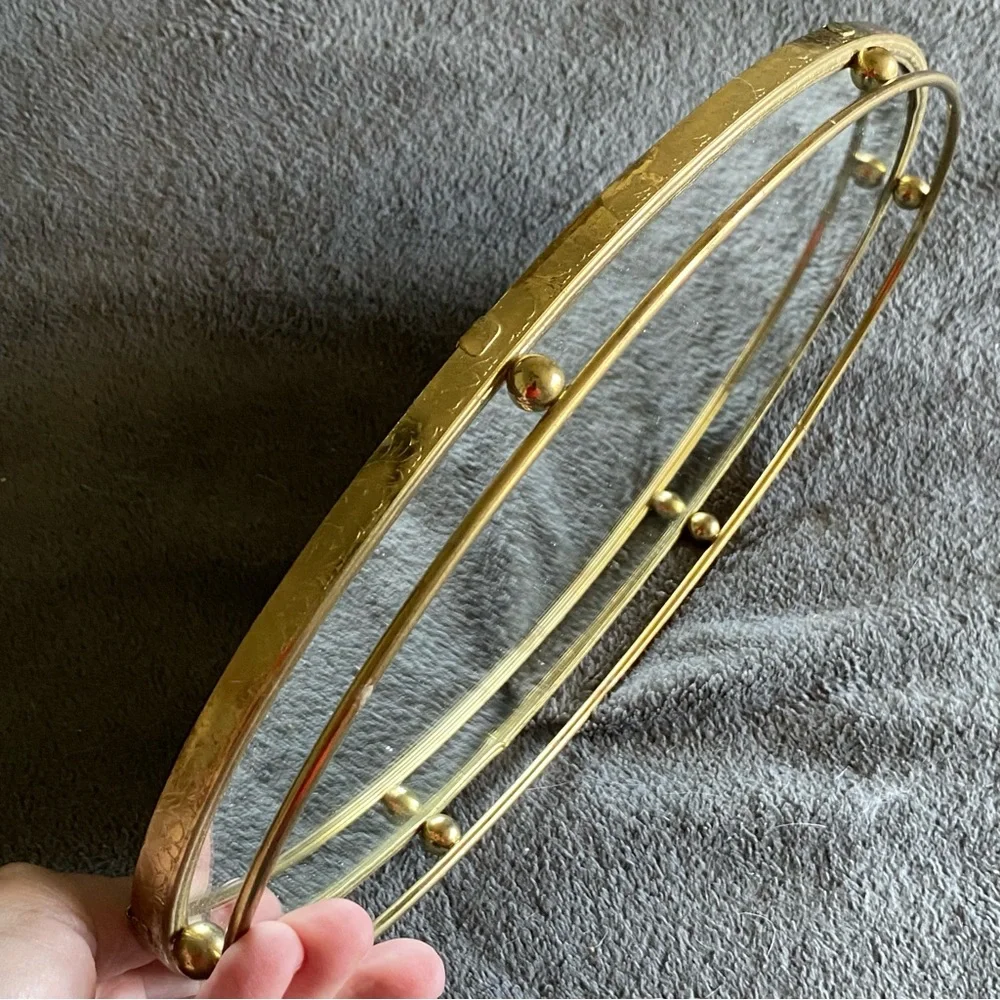 Vintage Oval Vanity Tray
